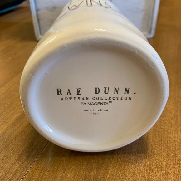 Rae Dunn Magenta Series “Love Wins” Watercolor Rainbow Heart Vase Pride A36 - Picture 5 of 5